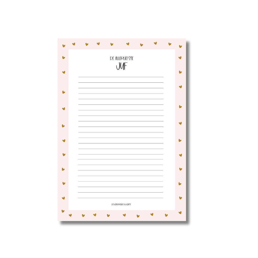 Notitieblok | De allerliefste juf!