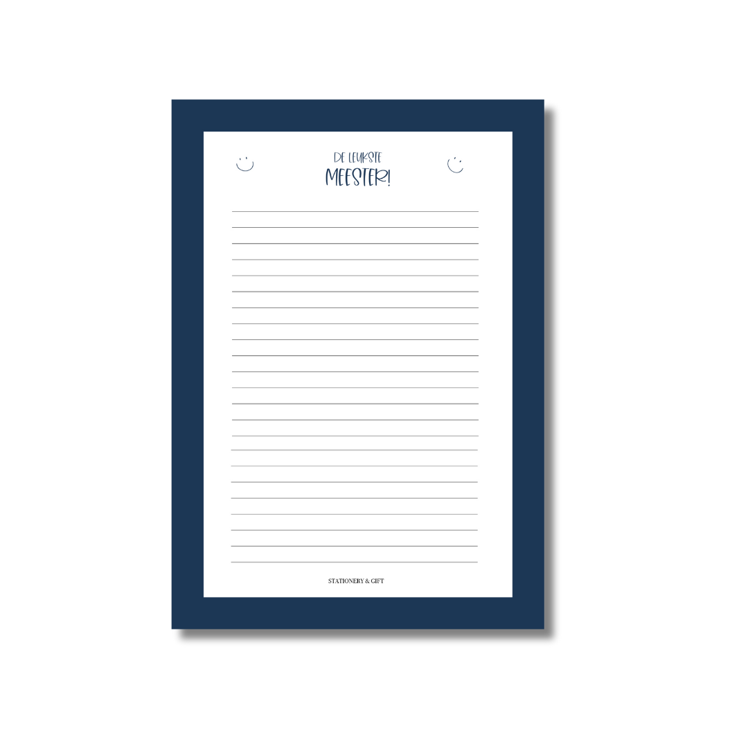 Notitieblok | De leukste meester!