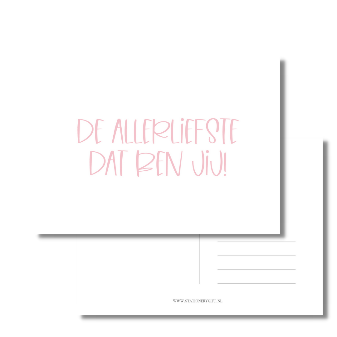 Kaart | De allerliefste dat ben jij!