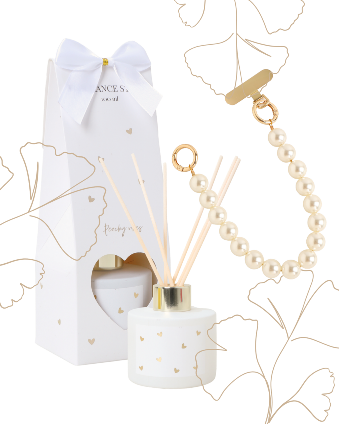 Moederdag cadeauset | White Pearl Hartjes