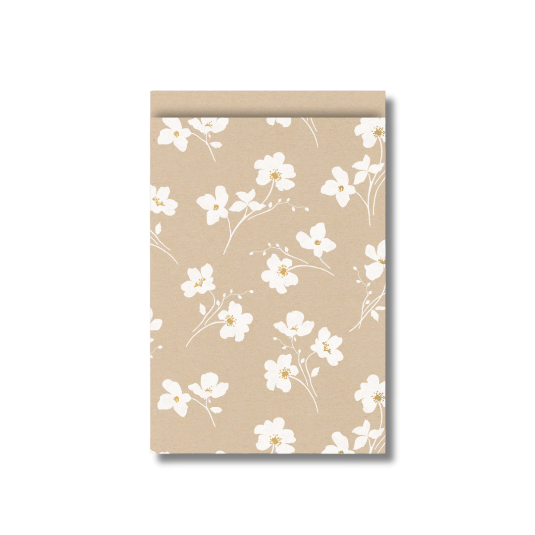 5 Cadeauzakjes Kraft Flowers | Medium