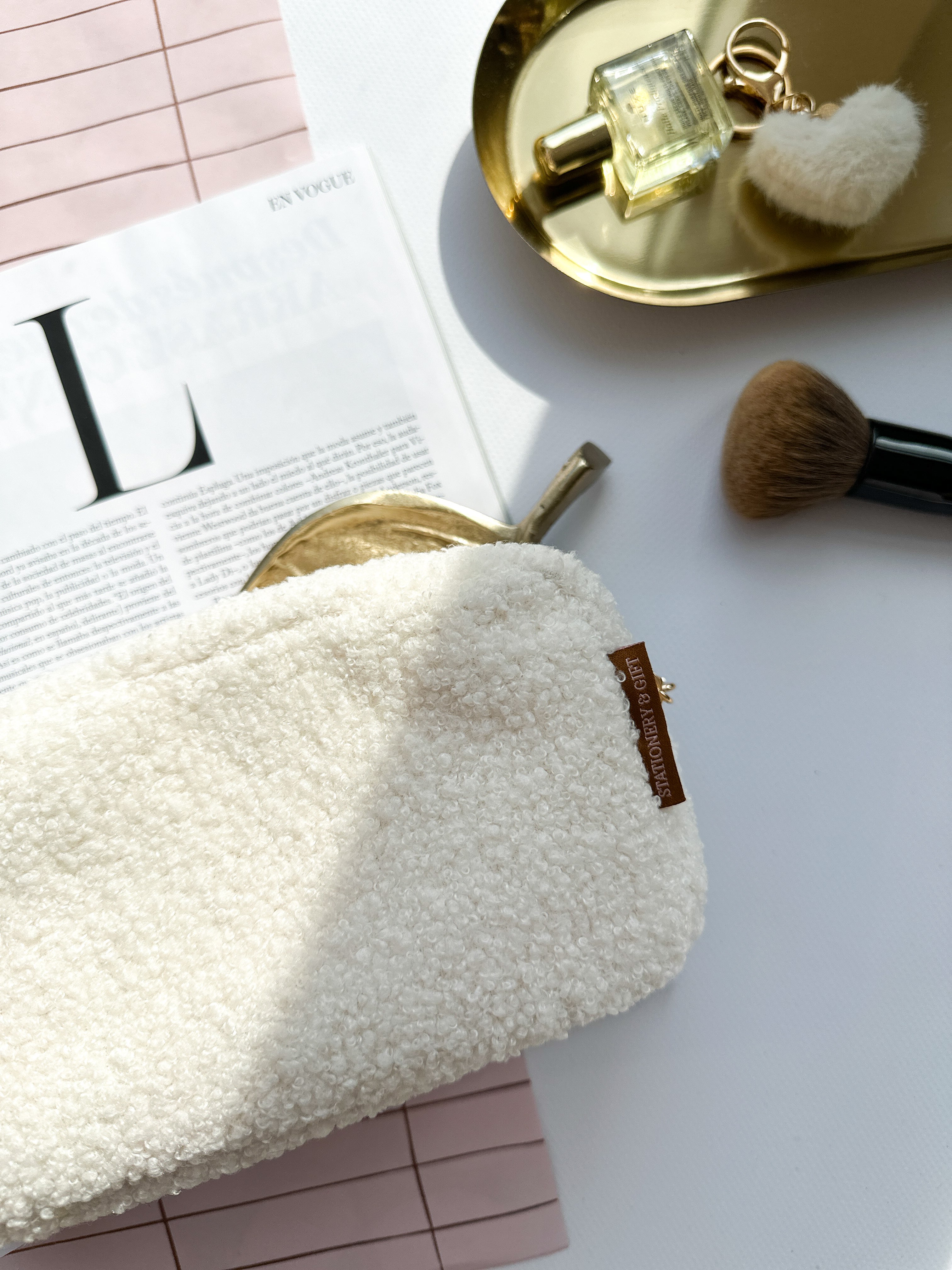 Make-up Tasje Etui | Teddy Off White