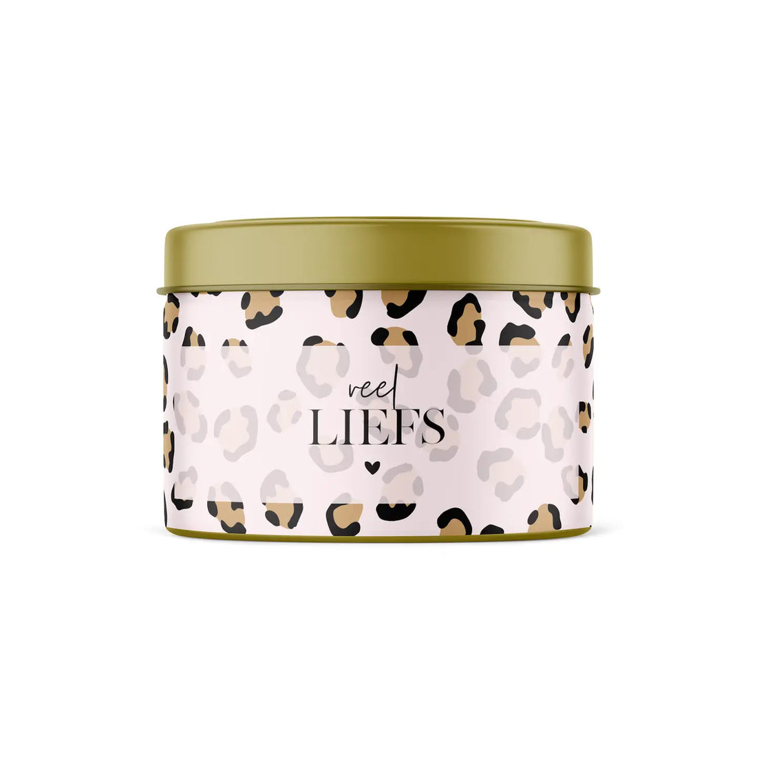 Geurkaars in blik | Pink Leopard | Veel Liefs
