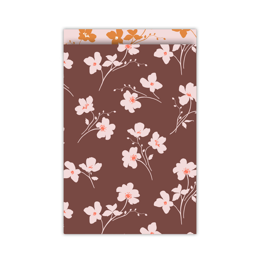 5 Cadeauzakjes Burgundy Flowers | Medium