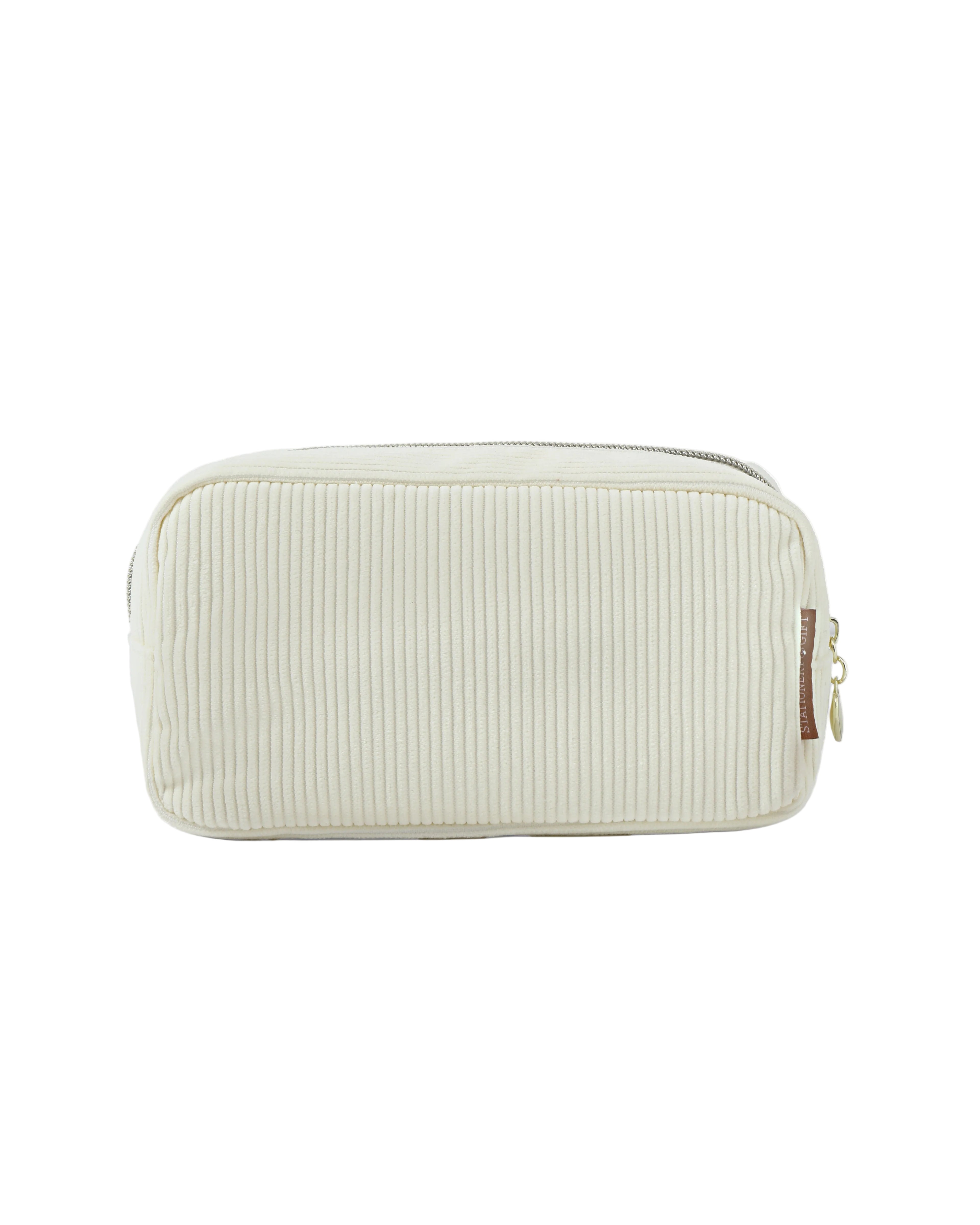 Etui Vanille Rib - Cosmetic Bag Off White Cream - Stationery & Gift