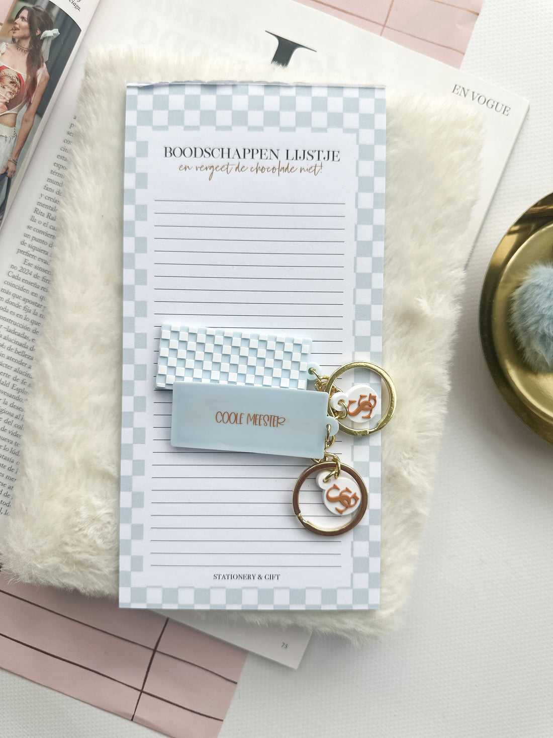 Sleutelhanger Checkers | Coole Meester