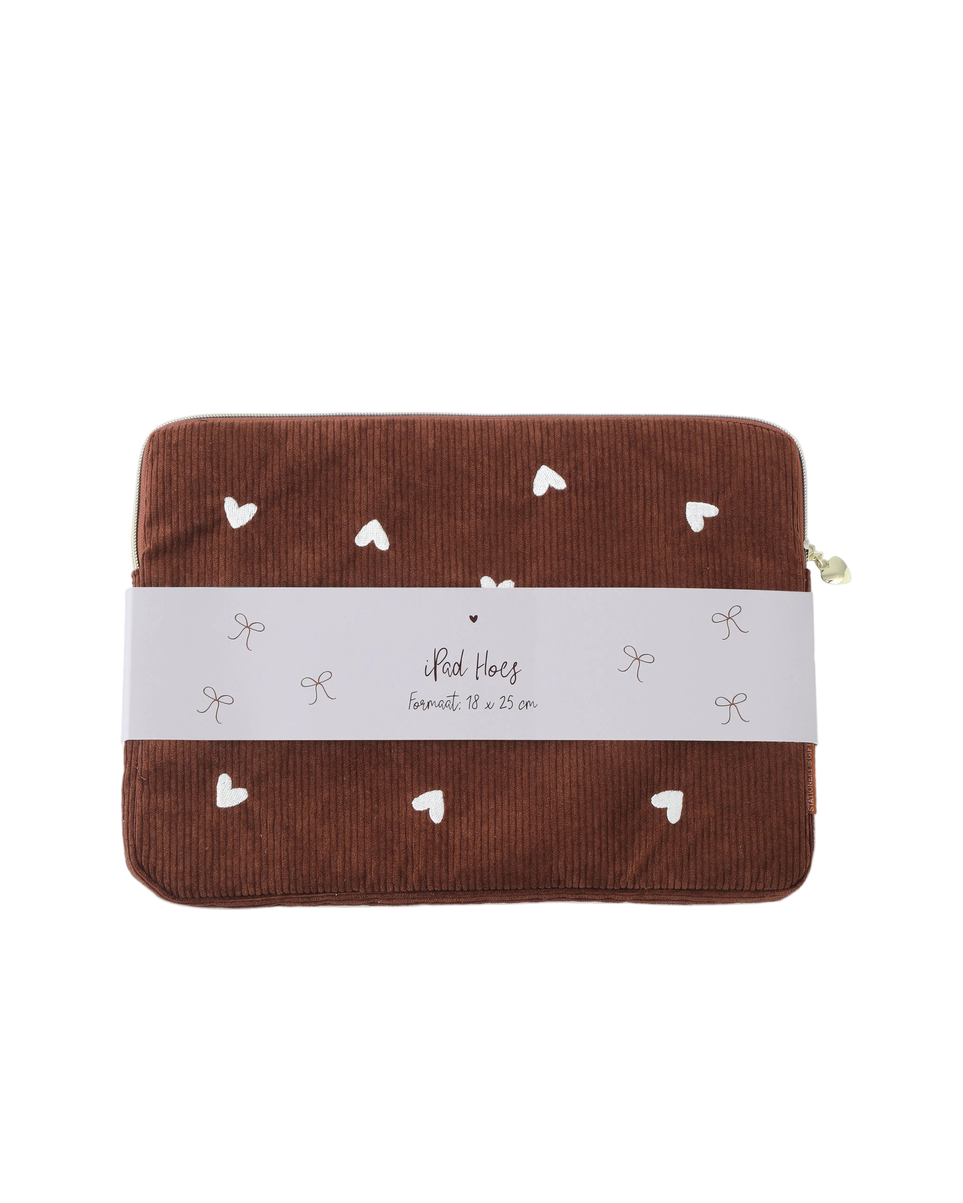 Ipad Hoes Tabletjes Bruin Chocolade met hartjes Rib - Stationery & Gift