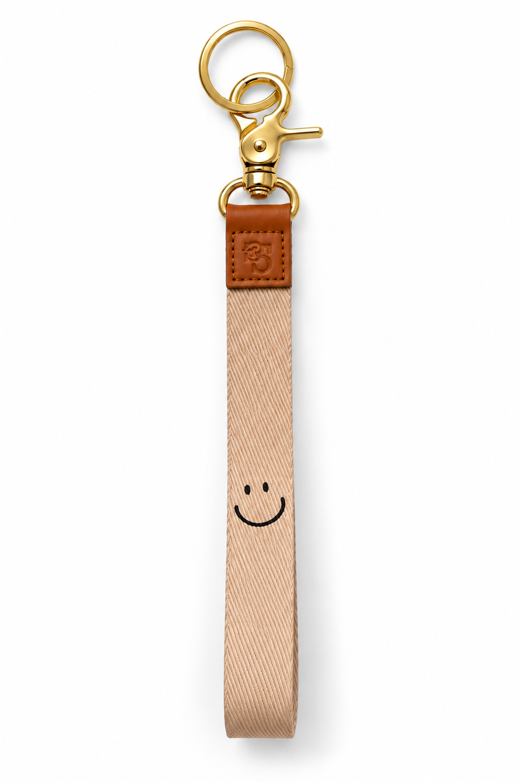 Keycord | Beige Smiley