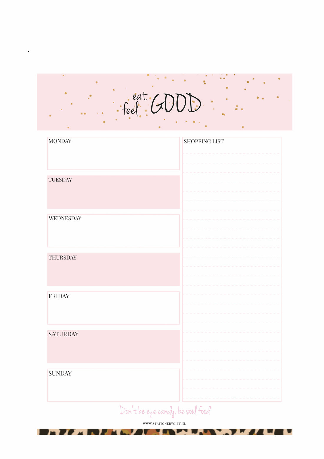 Food Planner | Eat Good & Feel Good