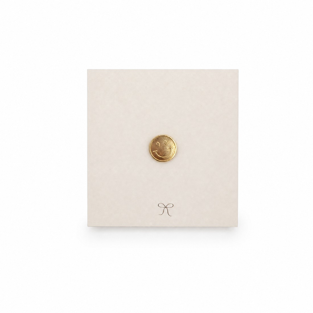 Mini Pin | Smiley van goud