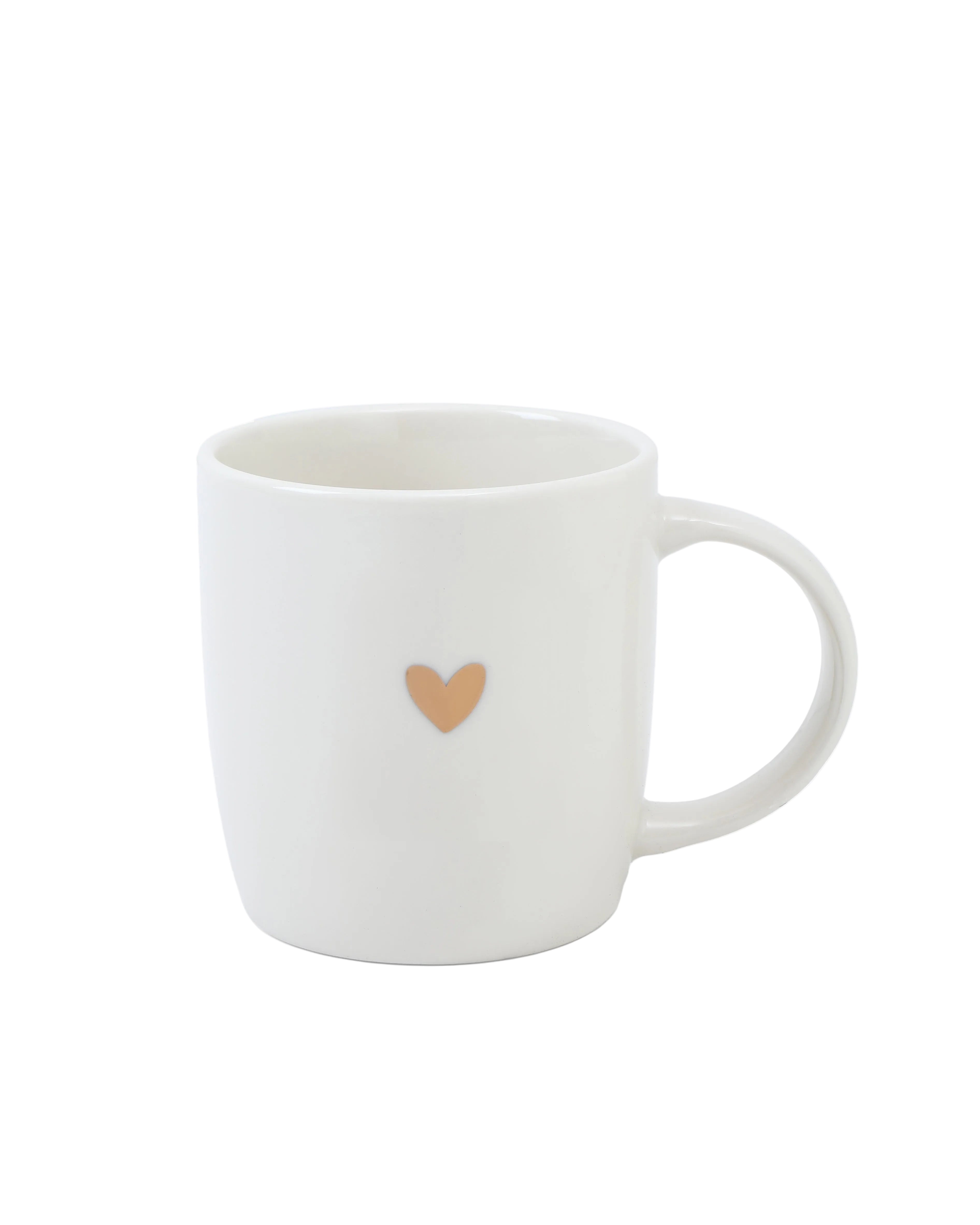Mok wit hartje goudfolie - Stationery & Gift