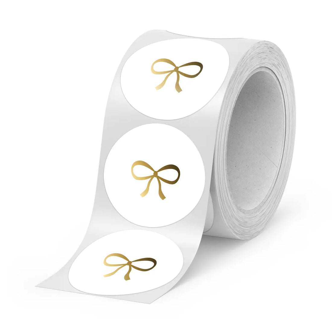 Sluitzegel Sticker Doos Wit Gouden Strik - Stationery & Gift