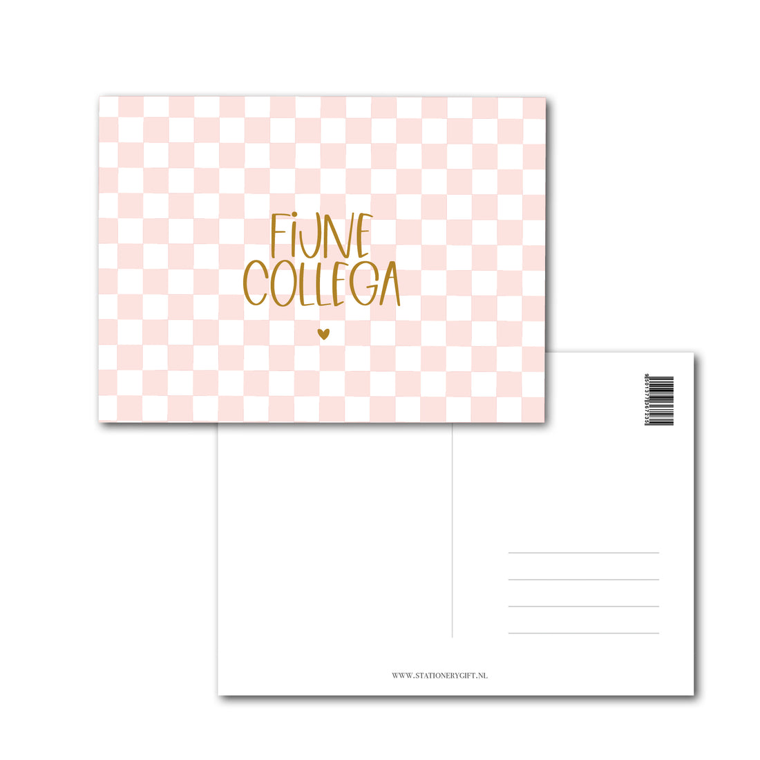 Kaart | Fijne collega! | Pink Checkers