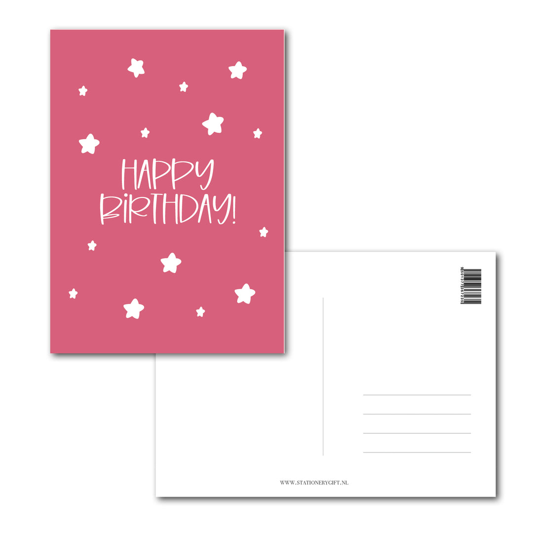 Kaart | Happy Birthday Hot Pink