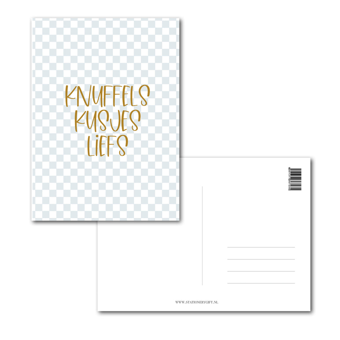 Kaart | Knuffel Kusjes Liefs | Ice Blue