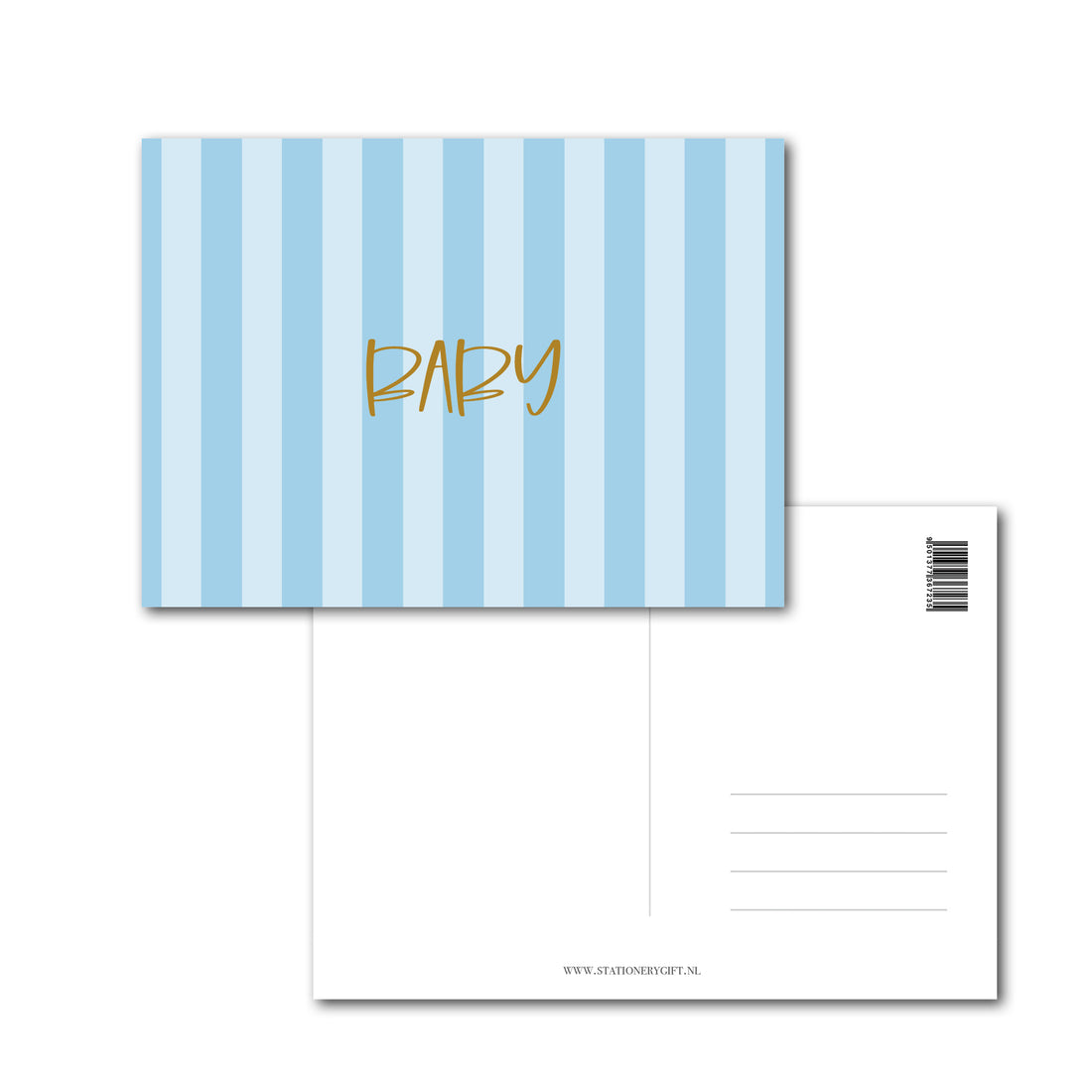 Kaart | Baby | Blue Stripes