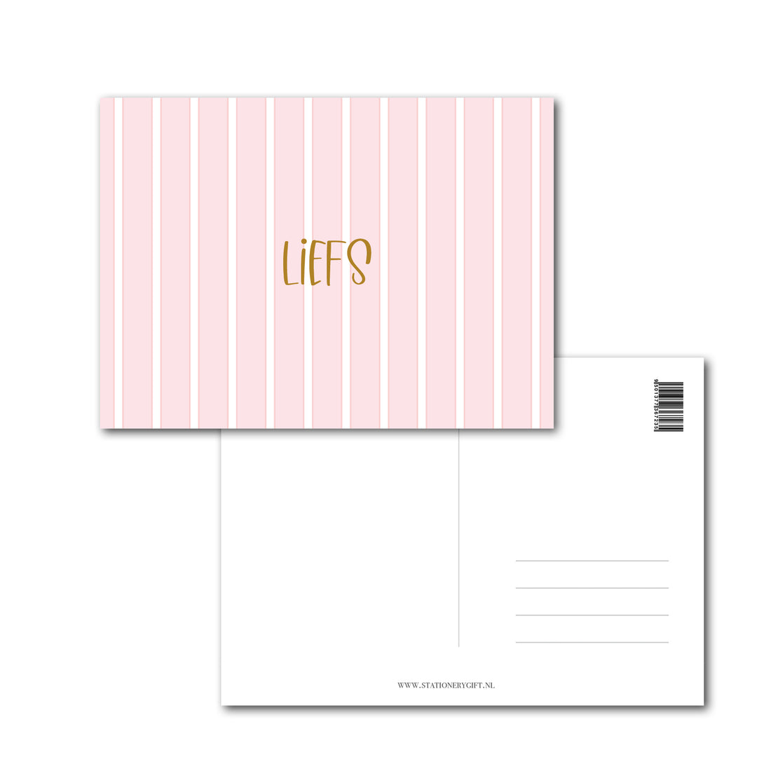 Kaart | Liefs | Pink Stripes