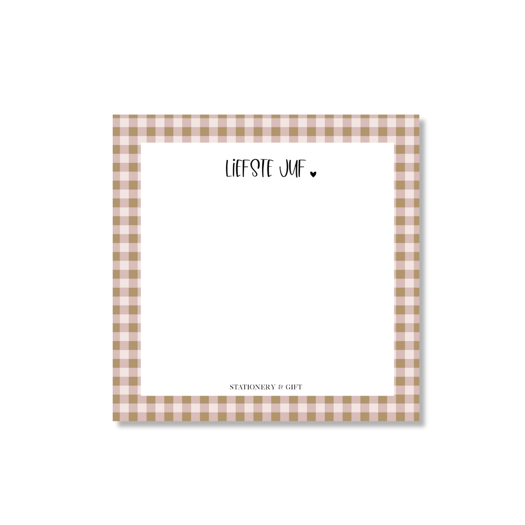 Notitieblok | Liefste JUf