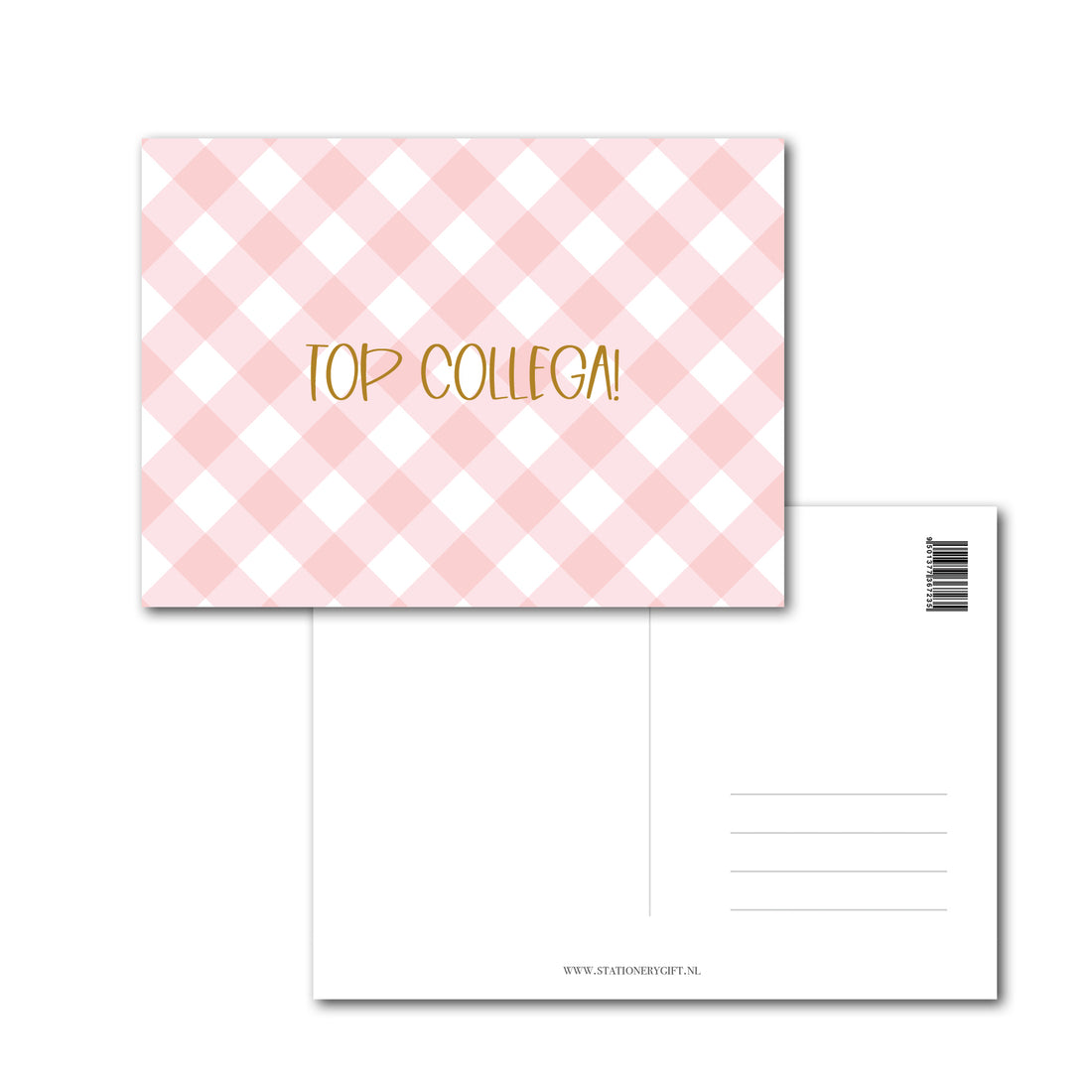 Kaart | Top Collega! | Pink Checkers