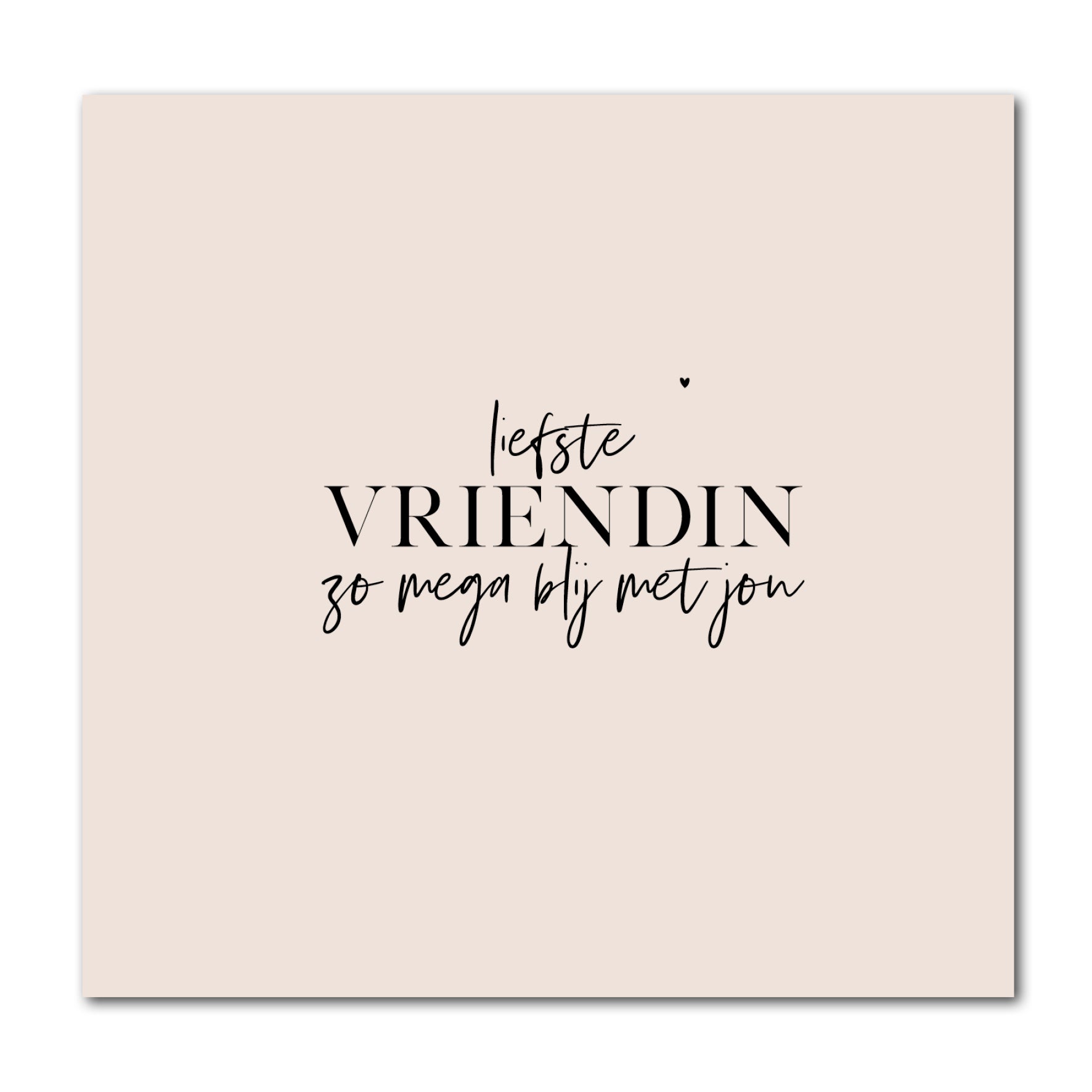 Dubbele kaart met envelop | Liefste Vriendin