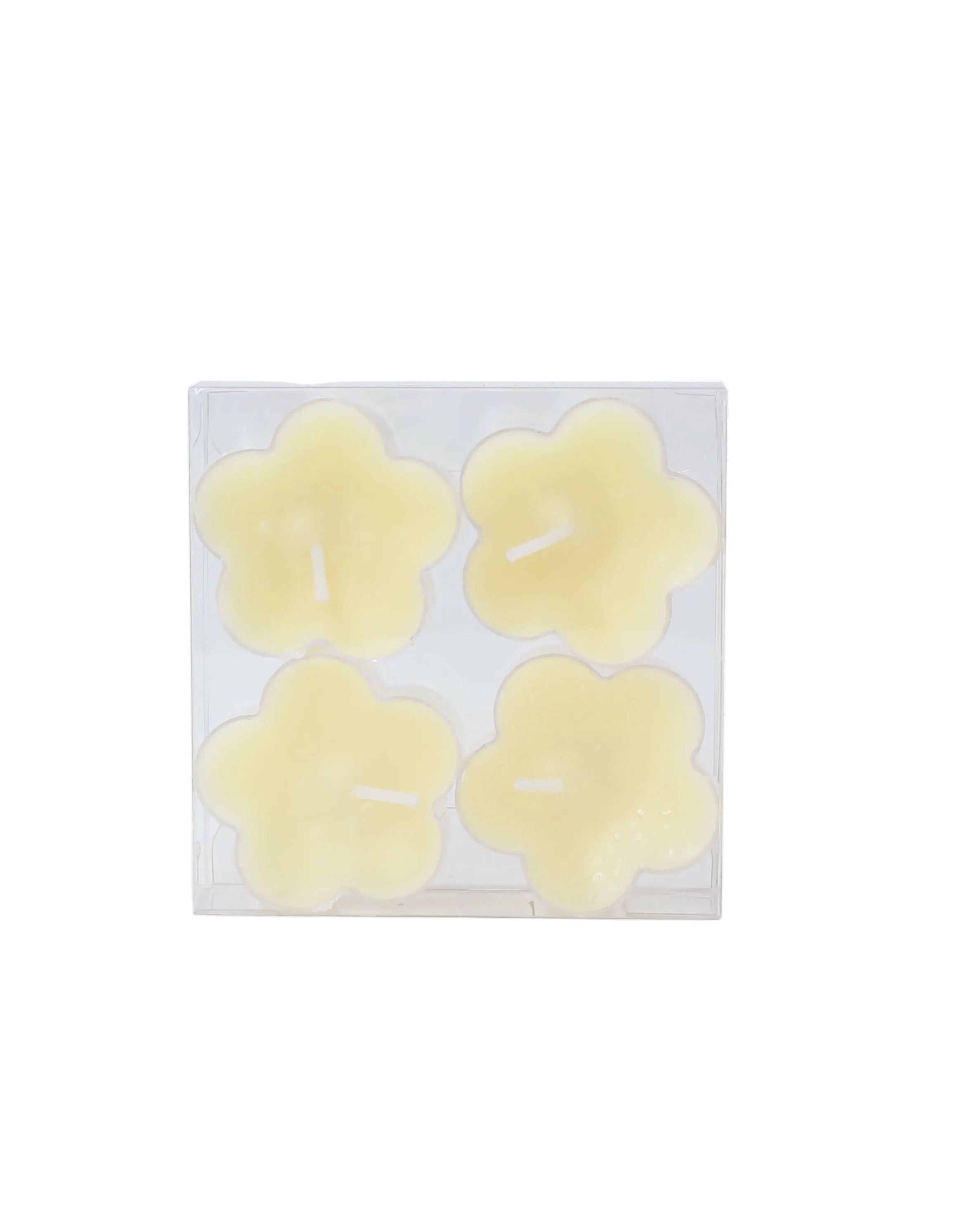 Waxinelichtjes Bloem Geel - Waxinebloemetjes butteryellow - Stationery & Gift
