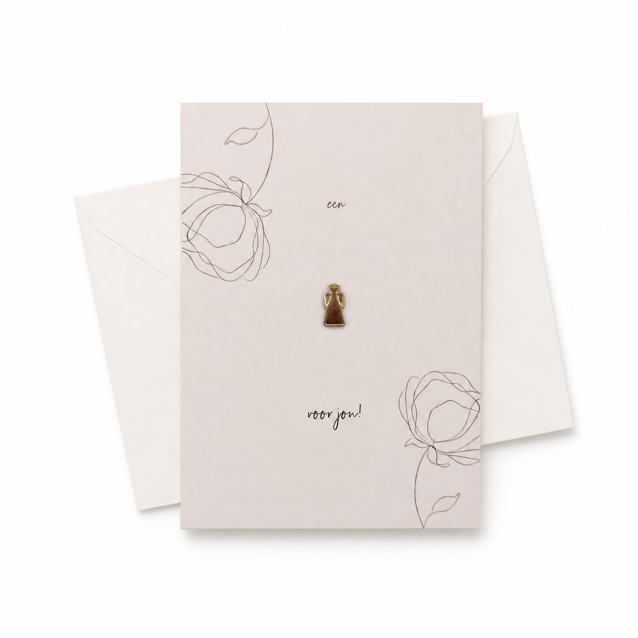 Wenskaart met Pin | Een engeltje voor jou