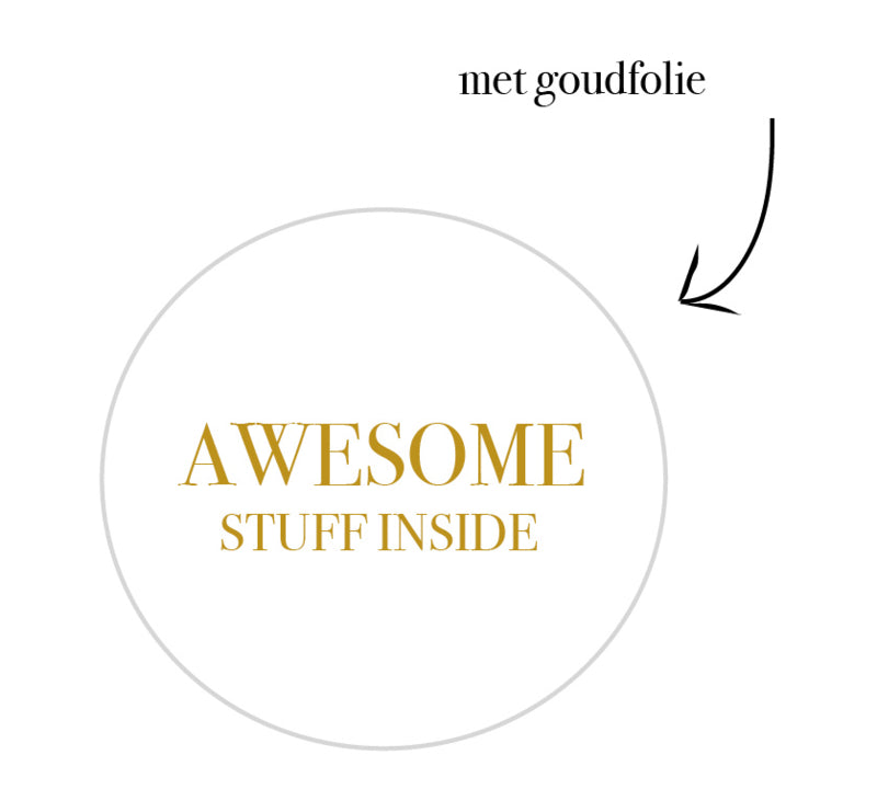 Stickers | Per 10 stuks | Awesome stuff inside White