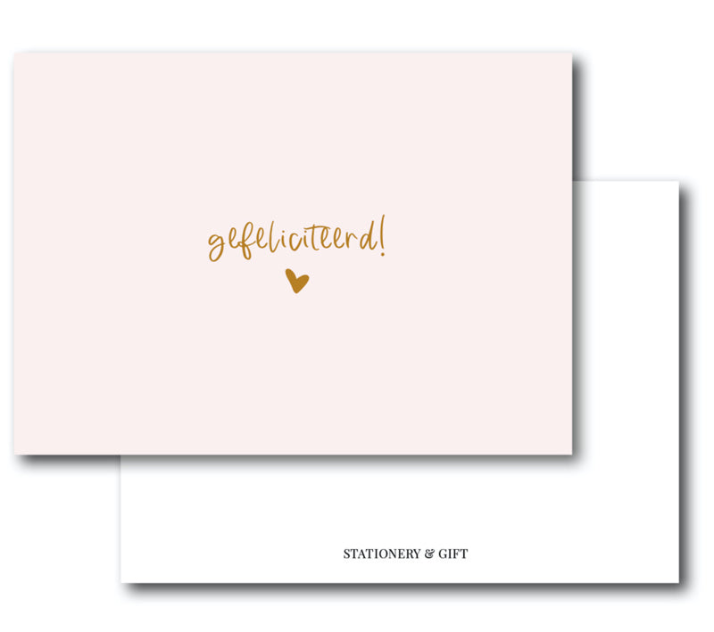 Mini Kaart | Gefeliciteerd!