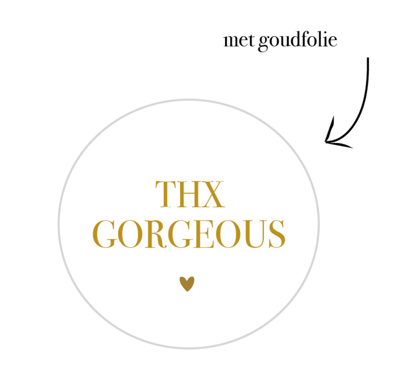 Stickers | Per 10 stuks | THX Gorgeous Wit