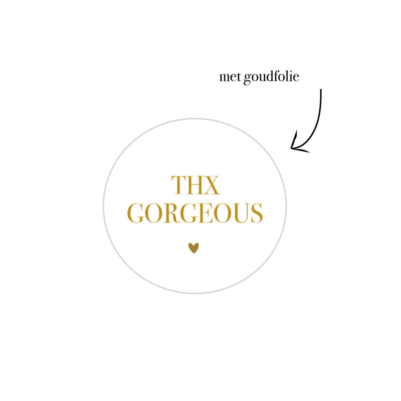 D O O S || Stickers | 500 stuks | THX Gorgeous Wit