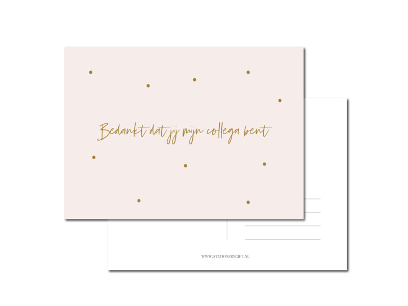 Kaart | Bedankt dat jij mijn collega bent!