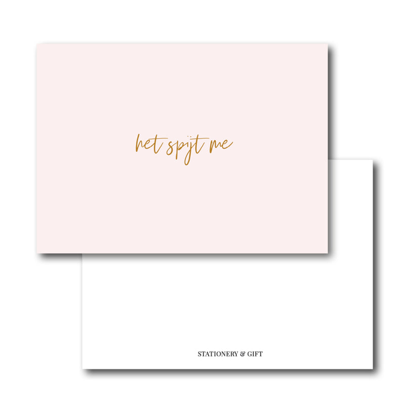 Mini Kaart | het spijt me