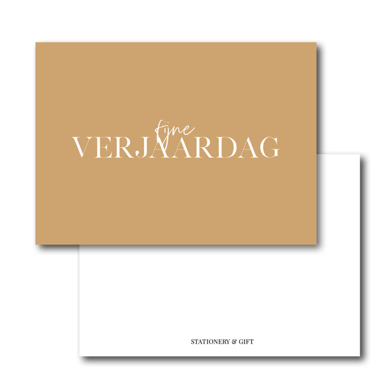 Mini Kaart | Fijne Verjaardag