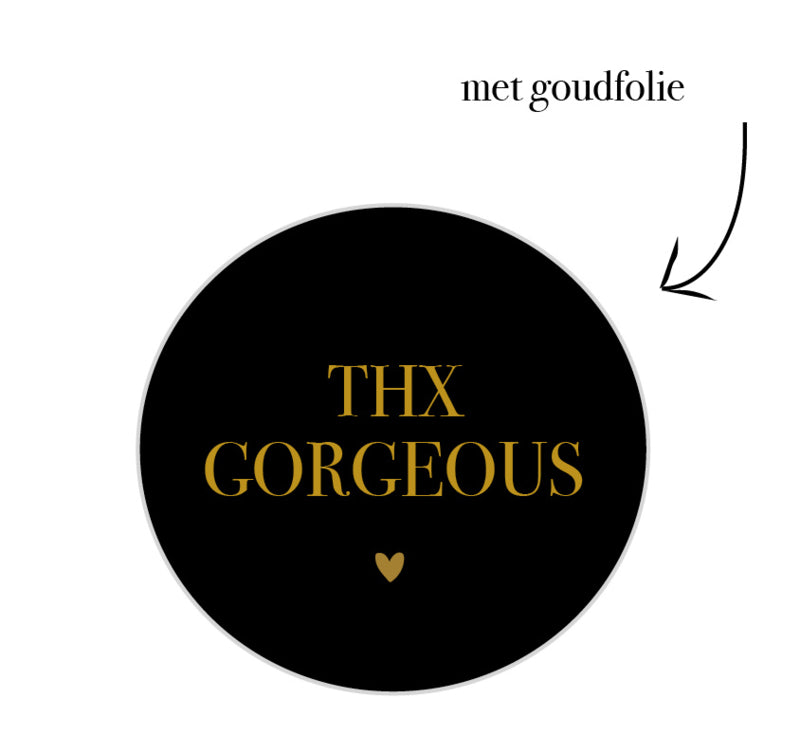 Stickers | Per 10 stuks | THX Gorgeous Black