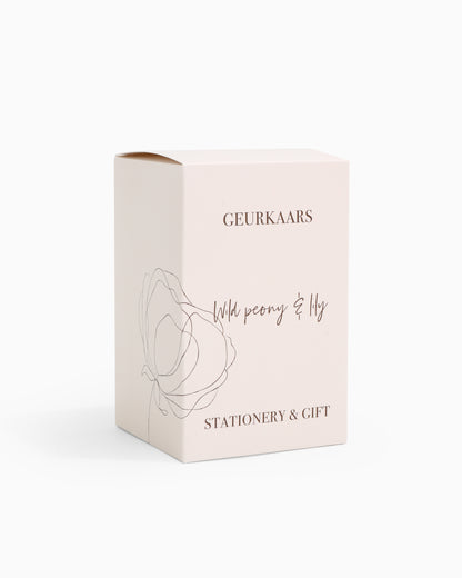Geurkaars | Wild Peony &amp; Lily