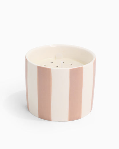 Geurkaars | Beige keramiek