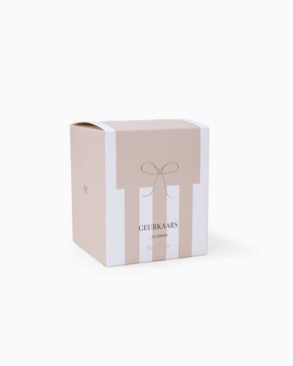 Geurkaars | Beige keramiek