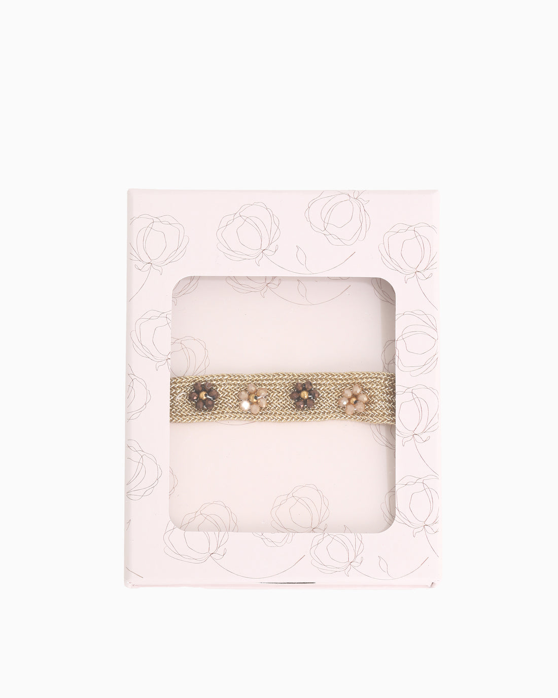 Armbandje | Gold Flower Beige