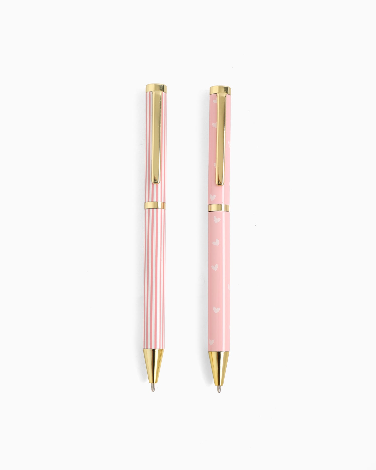 Pennenset | Pink Stripes &amp; Hearts
