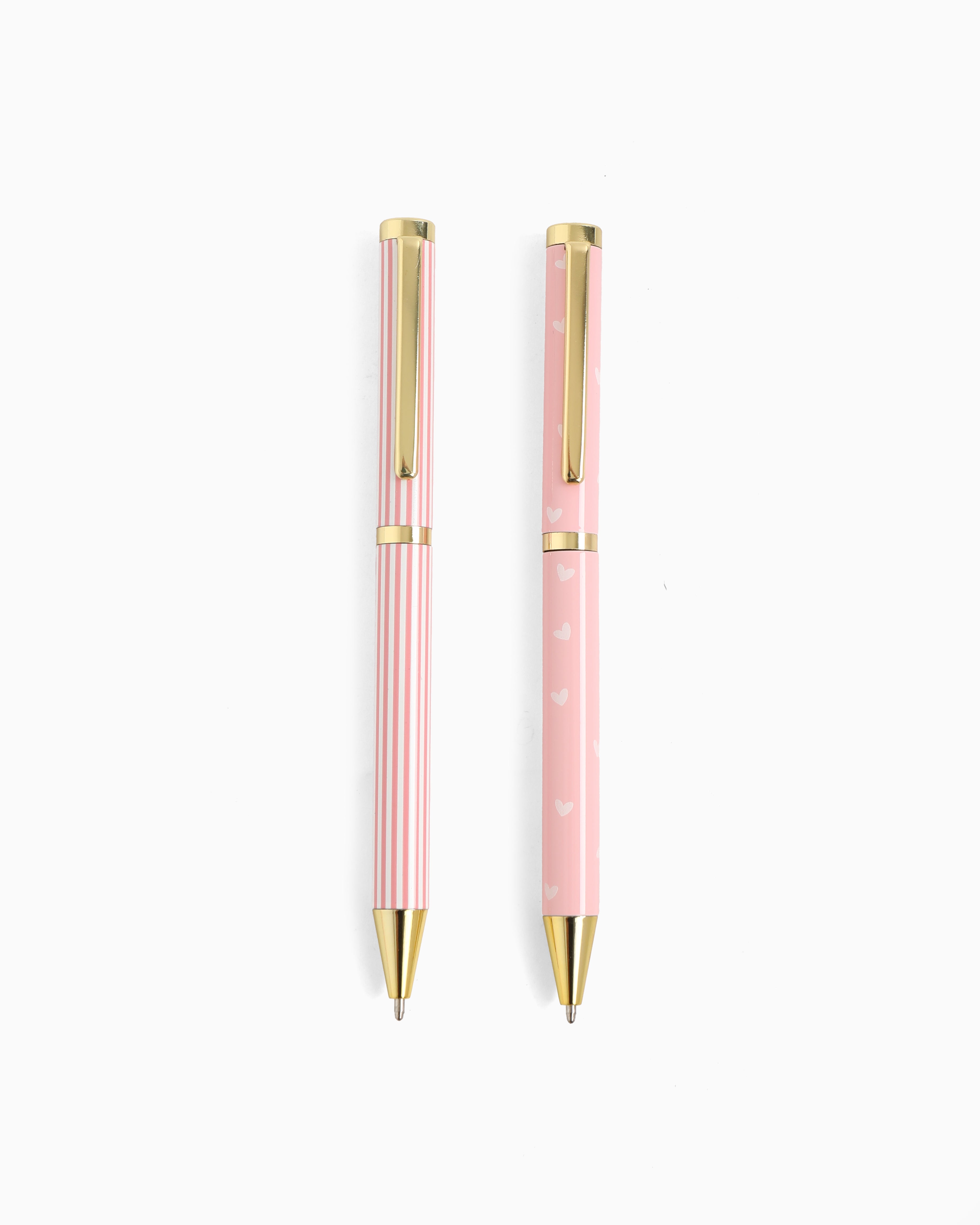 Pennenset | Pink Stripes &amp; Hearts