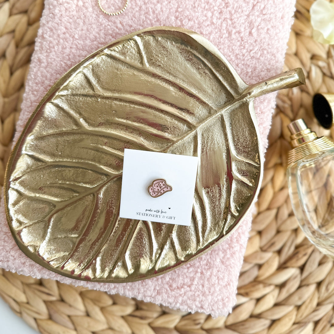 Pin/Broche | Mini Cowboy Hoed Roze