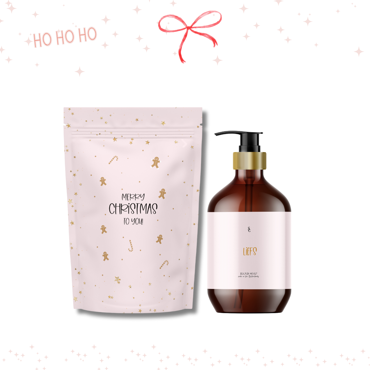 Cadeaupakket | Merry Christmas | Roze