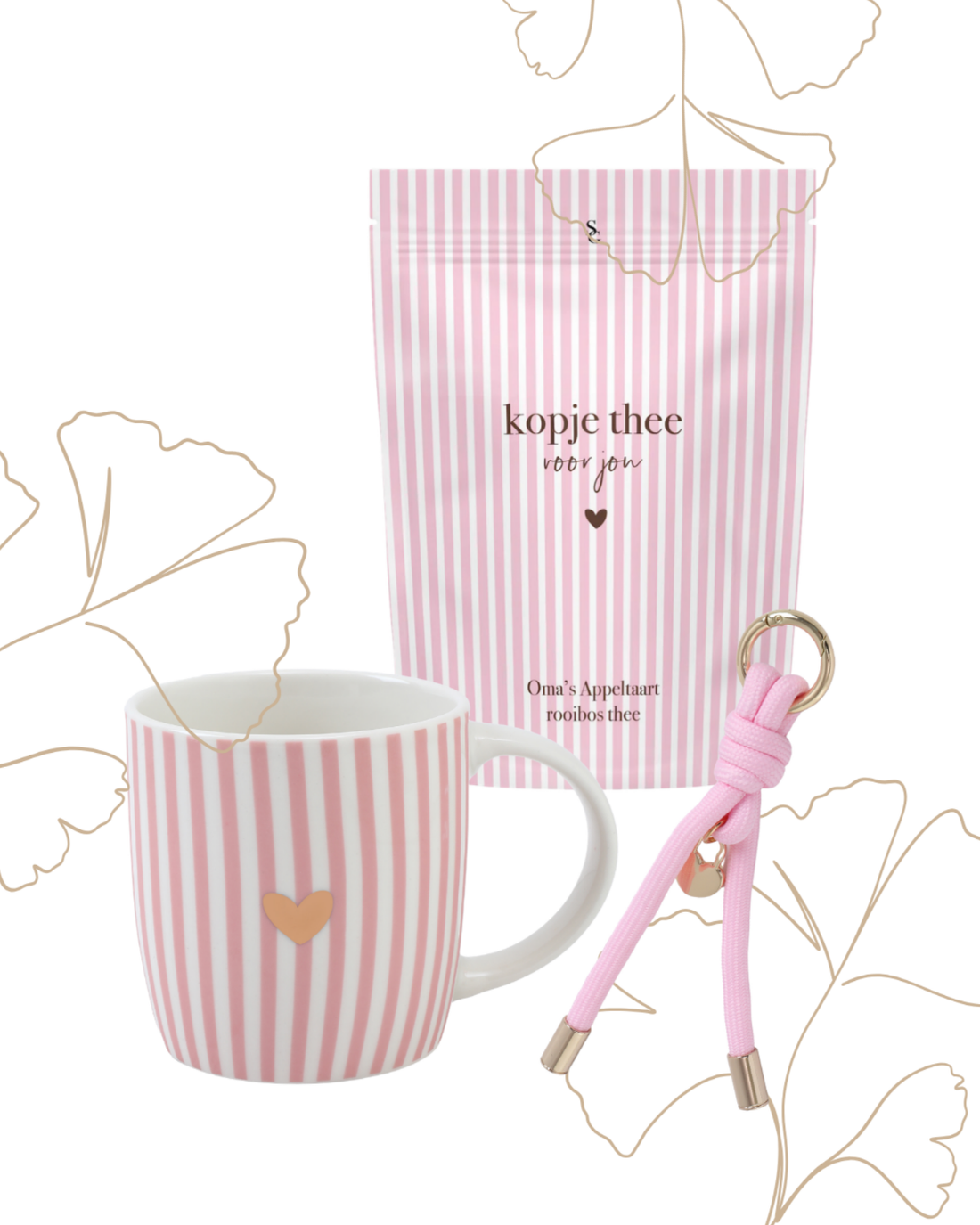 Moederdag cadeauset | Pink Stripe