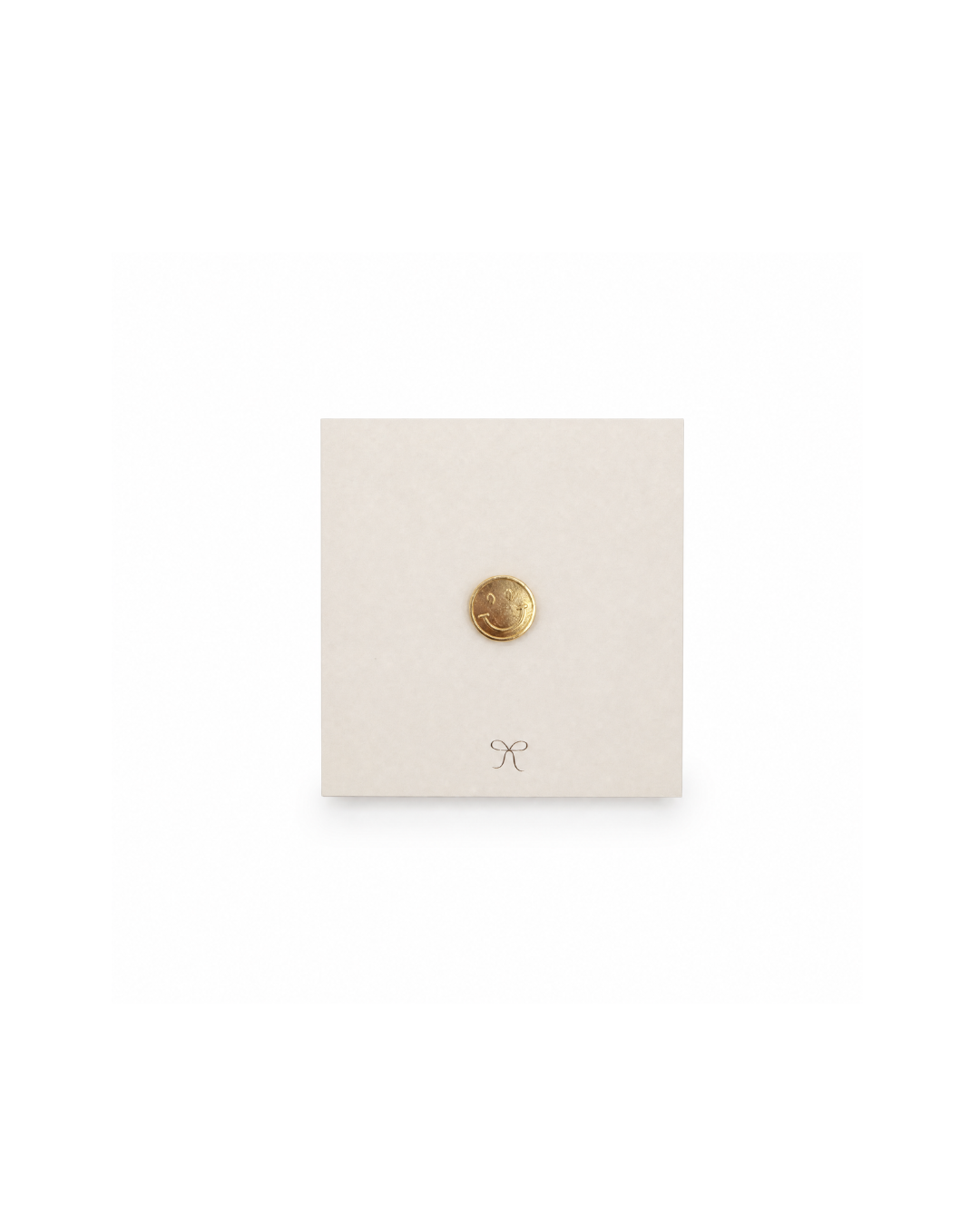Mini Pin | Smiley van goud