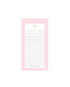 Boodschappenlijstje - Boodschappenbriefje - Pink Stripes - Roze Streep - Notitie - Stationery & Gift