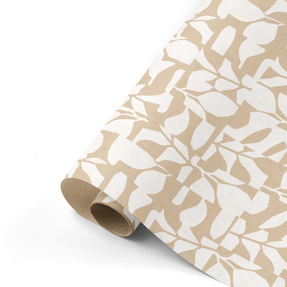 Gift wrapping paper 3 m roll | Kraft &amp;amp; White Abstract