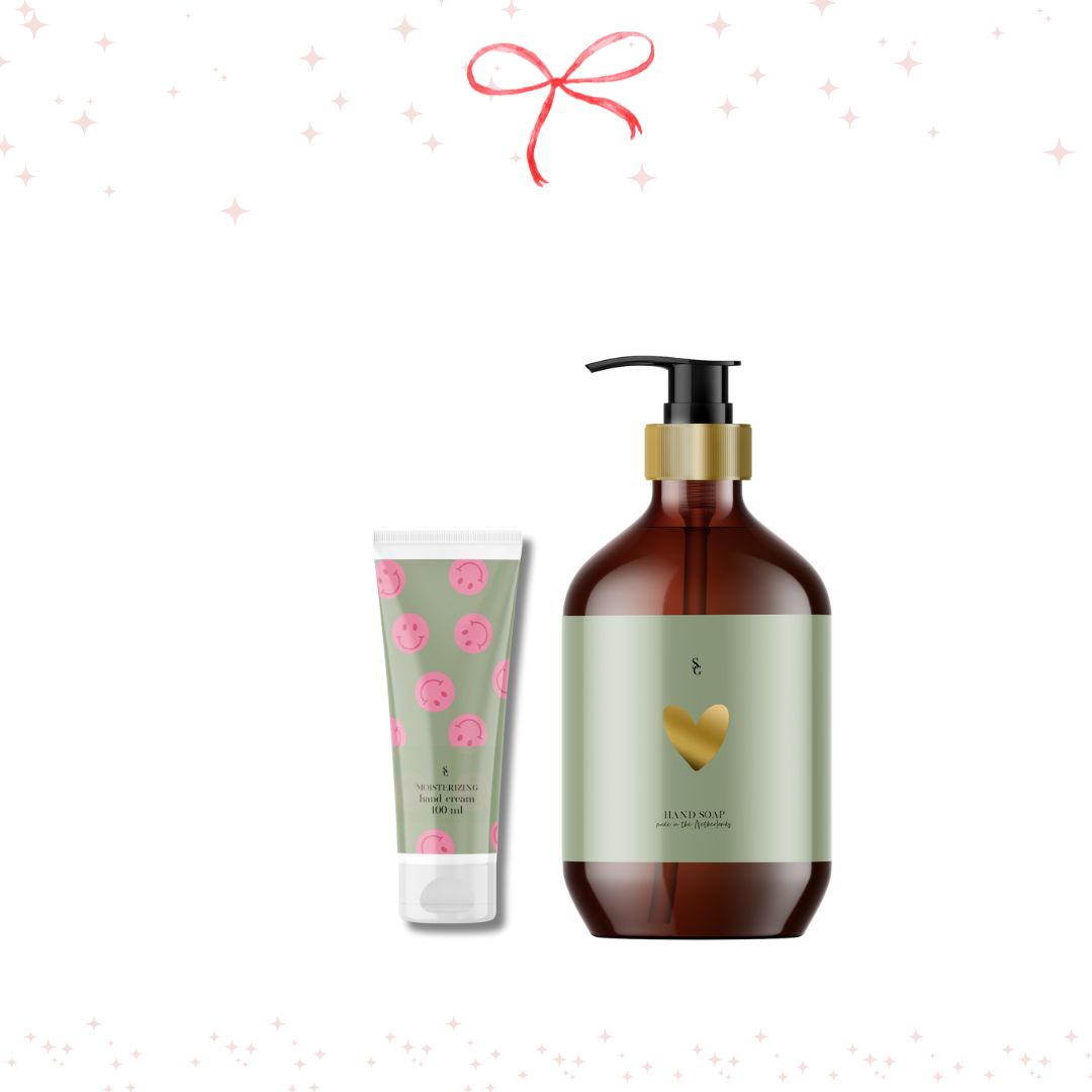 Cadeaupakket  | Handzeep &amp; Handlotion | HAPPY Vibes