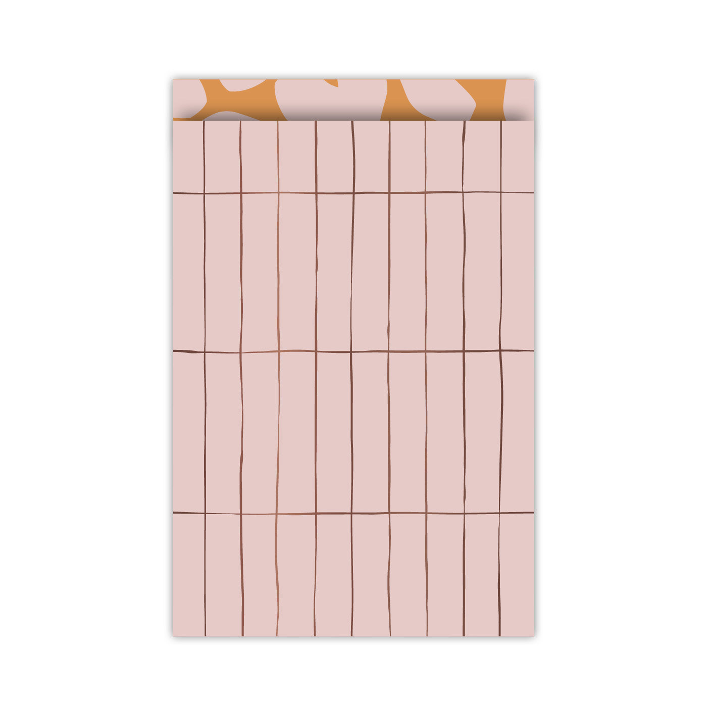 5 Gift Bags Stripes Pink | Medium