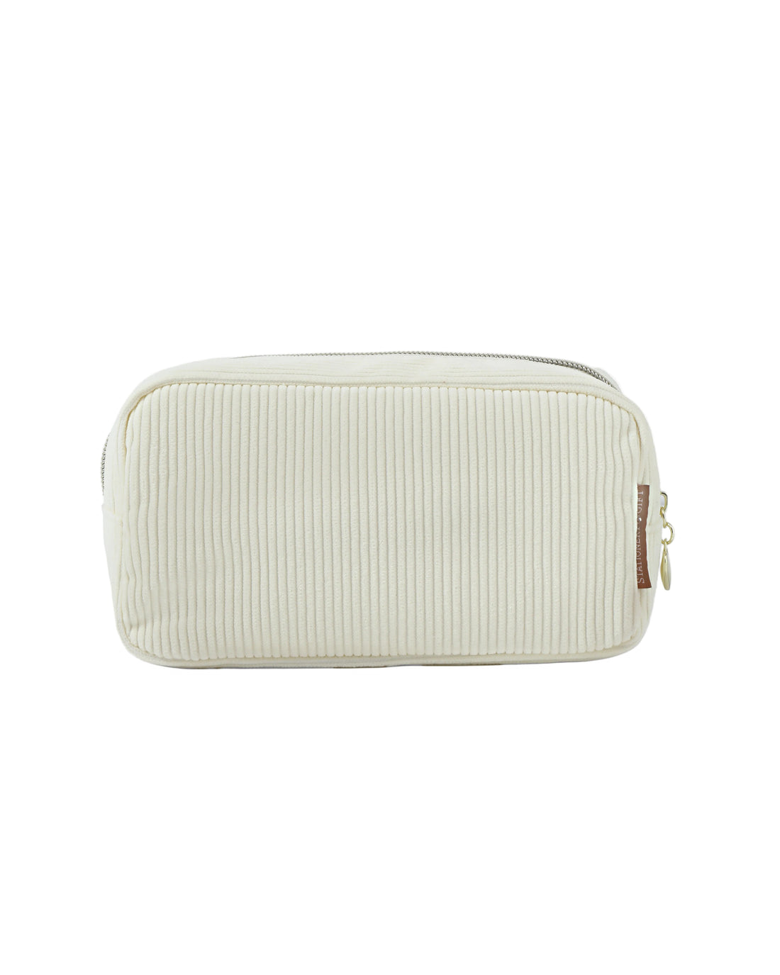Etui Vanille Rib - Cosmetic Bag Off White Cream - Stationery & Gift