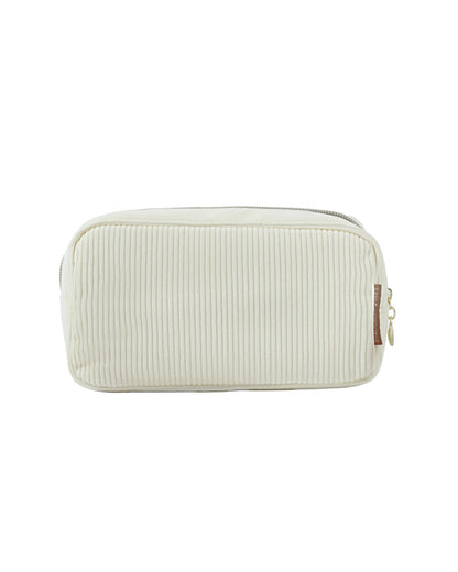 Etui Vanille Rib - Cosmetic Bag Off White Cream - Stationery &amp; Gift